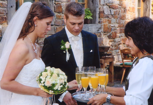Ricevimento Champagne per coppie di sposi