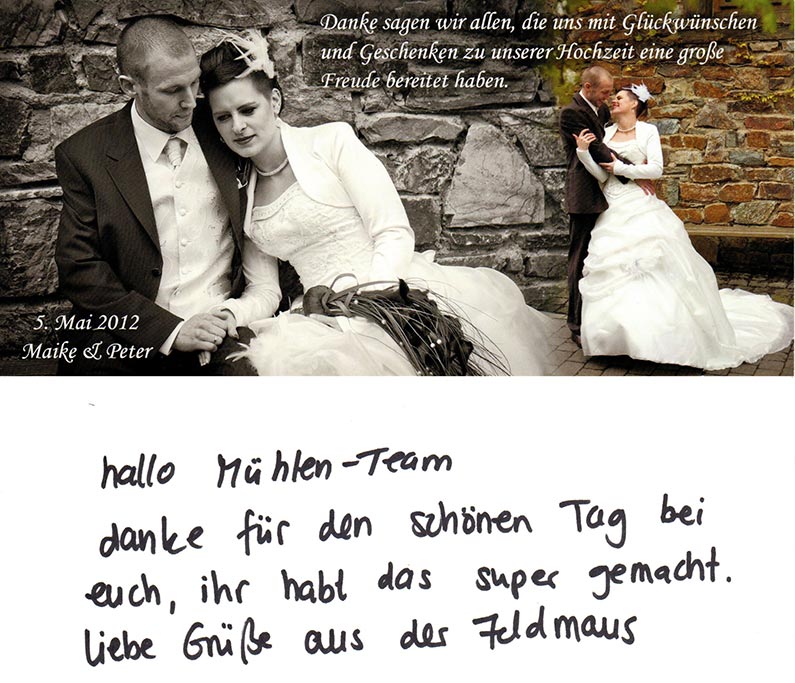 Die Hochzeit von Maike und Peter