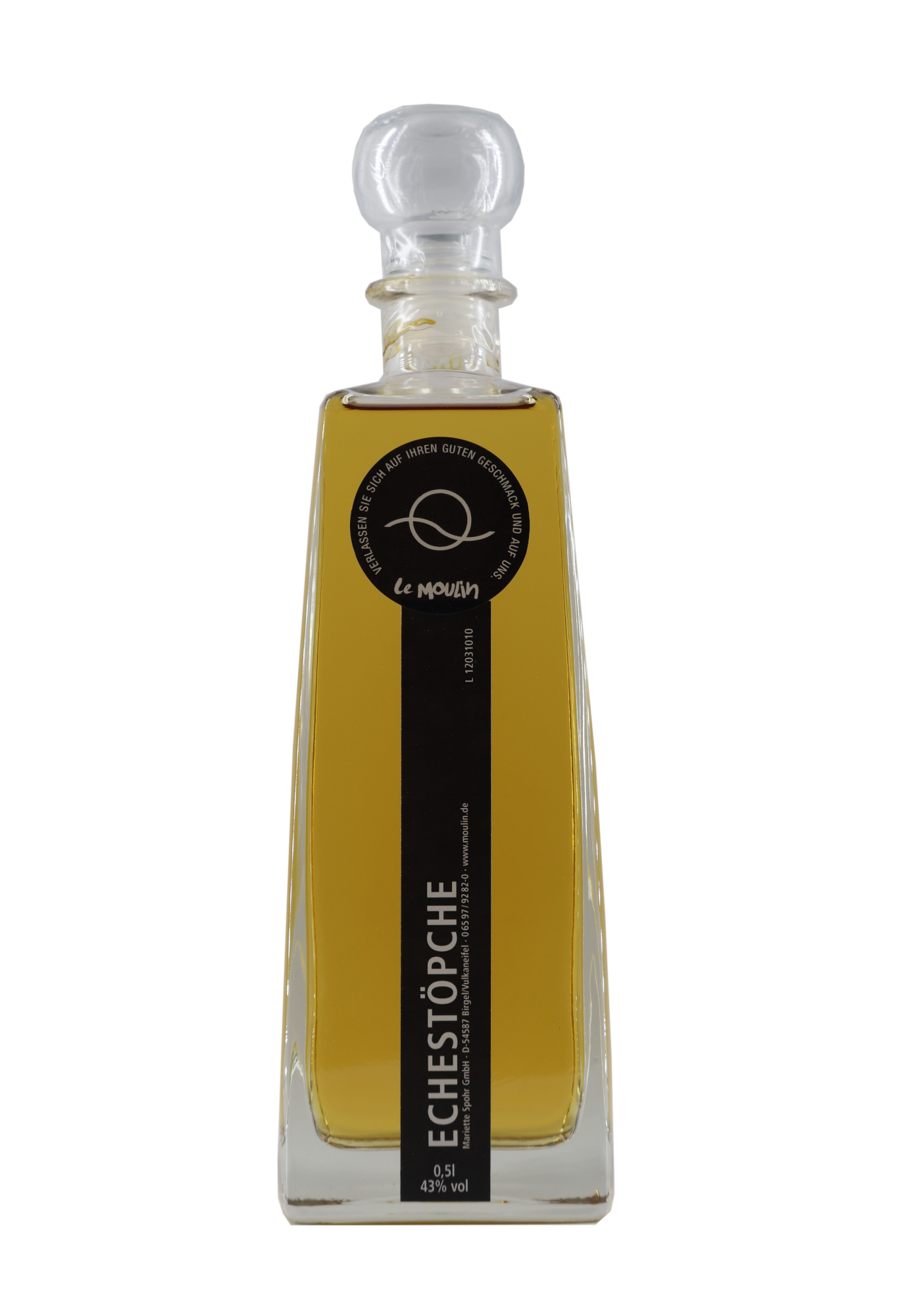 Acquavite di mele Echestöpchen conservata in botti di rovere