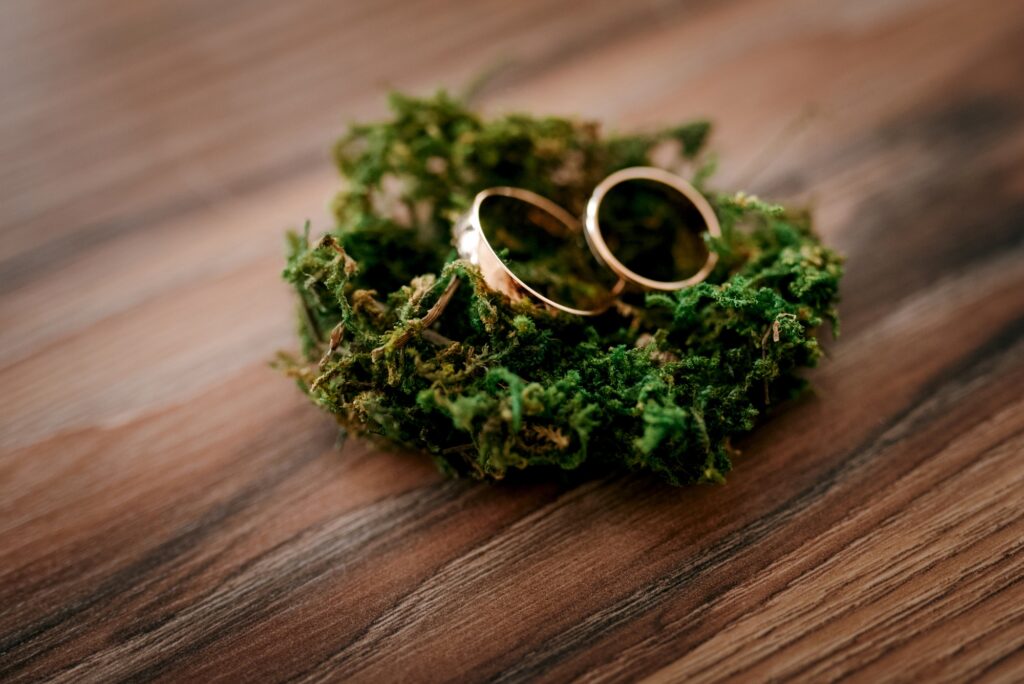 gold wedding rings as an attribute